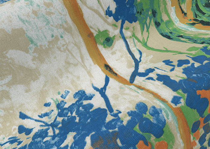 Silver Birch, Sapphire - Made to Measure Curtains - Image 4